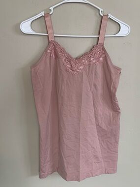 UltraTeeze Pink Floral Lace Shapewear Smoothing Camisole – One Size Fits Most